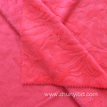 New Design Embossed Double Side Warp Knitted Coral Fleece Fabric For Coat Sofa Cover